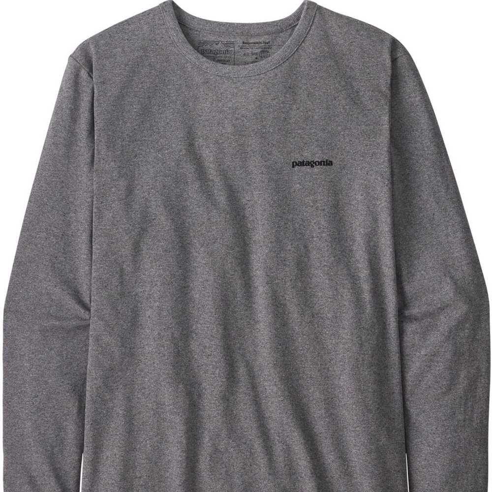 New Patagonia Women's Long Sleeve P-6 Logo Responsibili-Tee T-Shirt Small